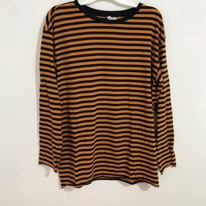 H&M stripe long sleeve shirt